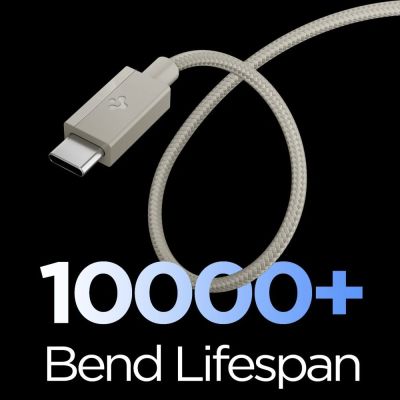 3. Kabel Spigen Essential EB6015CC USB-C 60W 150 cm - tytanowy