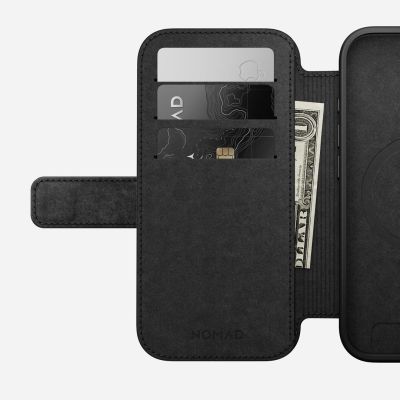 7. Nomad NM014209858 pokrowiec na telefon komórkowy 16 cm (6.3") Folio Brązowy