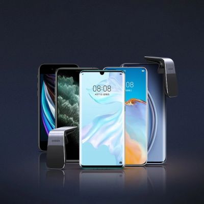 11. Ugreen magnetyczny uchwyt samochodowy na kratę wentylacyjną nawiew srebrny (LP290)