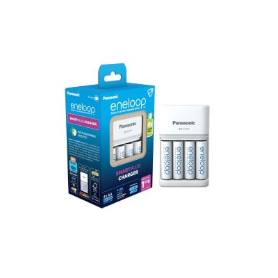 7. ŁADOWARKA PANASONIC SMARTPLUS + 4x AA ENELOOP 2000 mAh