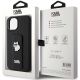 8. Etui Karl Lagerfeld Gripstand Saffiano Choupette Pins na iPhone 15 Plus / 14 Plus - czarne