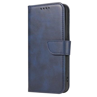 2. Magnet Case elegancki futerał etui pokrowiec z klapką i funkcją podstawki Samsung Galaxy A73 niebieski