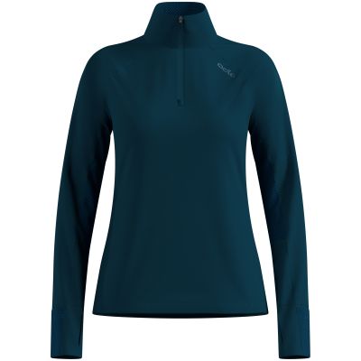 Bluza z półgolfem damska Odlo X-ALP Mid layer 1/2 zip zielona