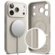 3. Etui Ringke Silicone Magnetic MagSafe na iPhone 17 Pro - beżowe