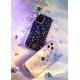 12. Kingxbar Lucky Series etui ozdobione oryginalnymi Kryształami Swarovskiego iPhone 12 mini przezroczysty (Clover)