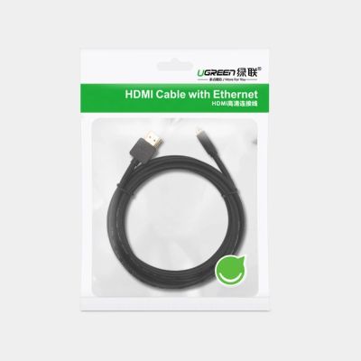 4. Kabel Ugreen HD127 micro HDMI - HDMI 2.0 4K 60Hz 1 m - czarny