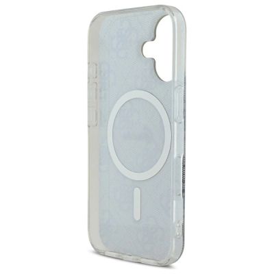 7. Etui Guess IML 4G MagSafe na iPhone 16 - niebieskie