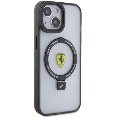 4. Etui Ferrari Ring Stand 2023 Collection MagSafe na iPhone 15 Plus / 14 Plus - czarne