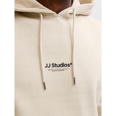 6. Jack&Jones męska bluza z kapturem JJESCHO SWEAT HOOD NOOS 12278789 MOONBEAM
