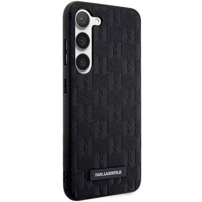 4. Etui Karl Lagerfeld Saffiano Mono Metal Logo na Samsung Galaxy S24+ - czarne