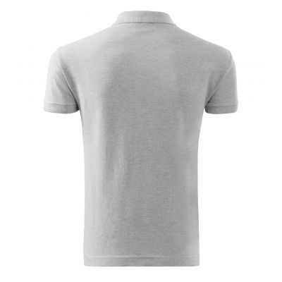2. Koszulka polo Malfini Cotton M MLI-21203 jasnoszary melanż