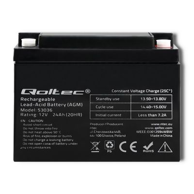 2. Akumulator bezobsługowy Qoltec 53036