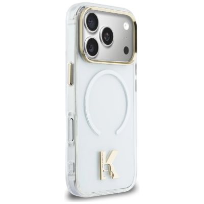 4. Etui Karl Lagerfeld IML K Head Logo MagSafe na iPhone 17 Pro - przezroczyste
