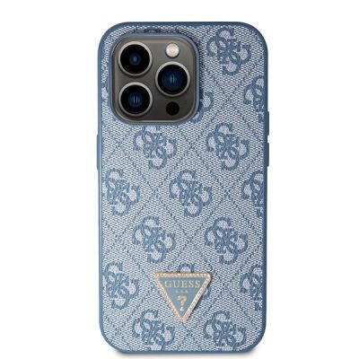 9. Etui Guess Crossbody 4G Metal Logo do iPhone 14 Pro Max - niebieskie