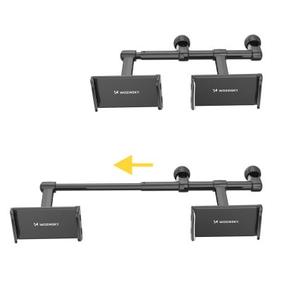 3. Wozinsky podwójny uchwyt na telefon do samochodu na zagłówek czarny (WTHBK1)