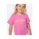 4. Koszulka dziewczęca RIP CURL Surf Puff Relaxed Tee -Girl różowa