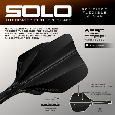 4. Rzutki Harrows WOLFRAM TRINITY 97% softip