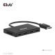 6. Hub USB Club Hub 3D MST (Multi Stream Transport) DisplayPort 1.4 na 4x DisplayPort, Cztery monitory, 4x 4K30Hz, 8K30Hz