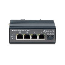 5-portowy gigabitowy przełącznik przemysłowy LevelOne - Szyna DIN - -30°C do 65°C - Gigabit Ethernet (10/100/1000) - Pełny dupleks - Power over Ethernet (PoE) - Uchwyt ścienny (IGP-0501)