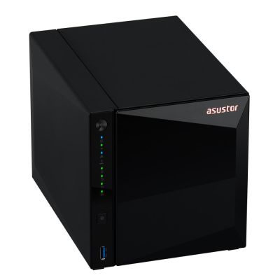 3. NAS Asustor AS3304T v2; Tower; 4x (3.5" SATA HDD/ 2.5" SSD); Realtek RTD1619B, 2GB DDR4, 1x 2.5GbE, 3x USB 3.2