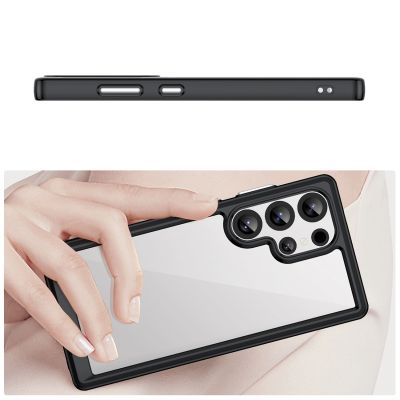 4. Etui silikonowe Outer Space Case z żelową ramką do Samsung Galaxy S25 Ultra - czarne