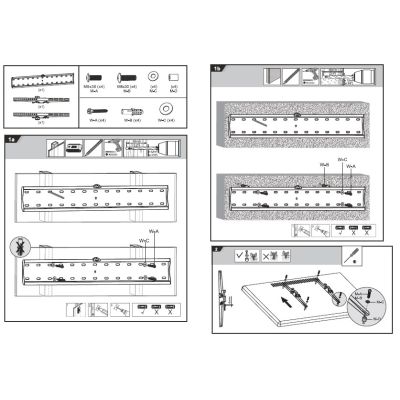 6. Uchwyt ścienny do telewizora Maclean MC-668 (ścienne, Uchylny; 37" - 70"; max. 40kg)