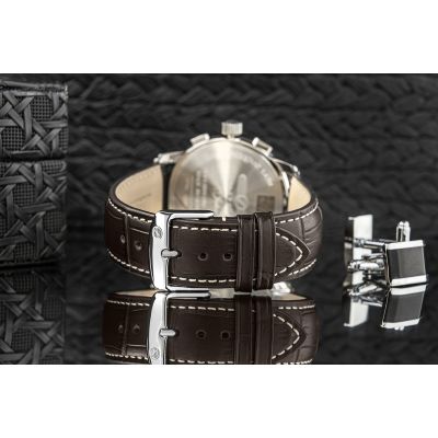 6. Zegarek Męski ZEPPELIN 100 Yahre Chronograph 8670-1 + BOX