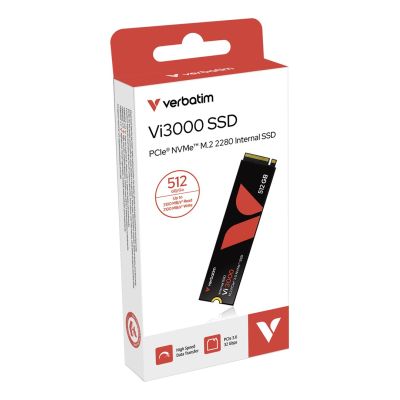 Dysk SSD Verbatim Vi3000 512 GB M.2 PCI Express 3.0 NVMe 49374-483