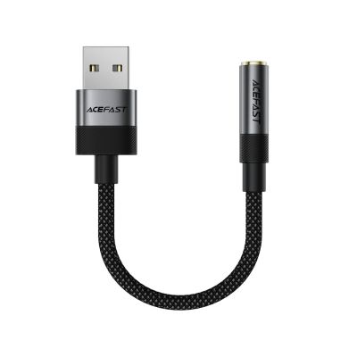 2. Adapter Acefast J13 USB-A do mini jack 3.5 mm - czarny
