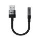 2. Adapter Acefast J13 USB-A do mini jack 3.5 mm - czarny