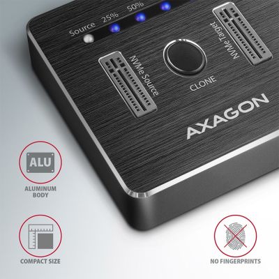 4. Axagon ADSA-M2C stacja dokująca do dysków twardych USB 3.2 Gen 2 (3.1 Gen 2) Type-C
