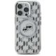 3. Etui Karl Lagerfeld IML Monogram Karl & Choupette Head MagSafe na iPhone 16 Pro - przezroczyste