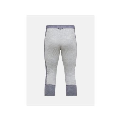 3. Spodnie Termiczne PEAK PERFORMANCE Magic 3/4 Long Johns Wool-blend Baselayer Men szary