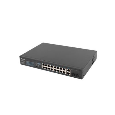 3. LANBERG SWITCH RACK 19" 16X 100MB POE+/2X COMBO GIGABIT 250W NIEZARZĄDZALNY RSFE-16P-2C-250