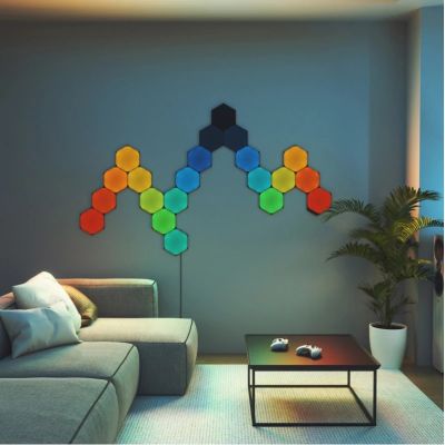 2. Nanoleaf NL42-0101HX-3PK inteligentne oświetlenie Inteligentny panel Wi-Fi