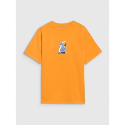 5. Chłopięcy t-shirt z nadrukiem 4F 4FJRSS25TTSHM2641-70S