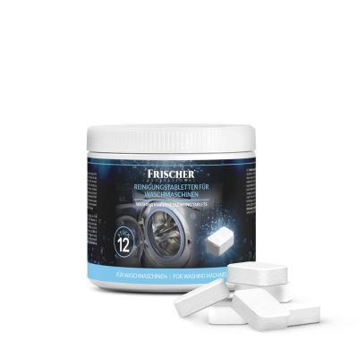 3. Tabletki do czyszczenia pralek Frischer 12szt