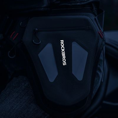 7. Torba motocyklowa Rockbros na nogę, udo, pas, ramię - czarna
