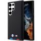 Etui BMW Leather Stamp Tricolor na Samsung Galaxy S23 Ultra - czarne