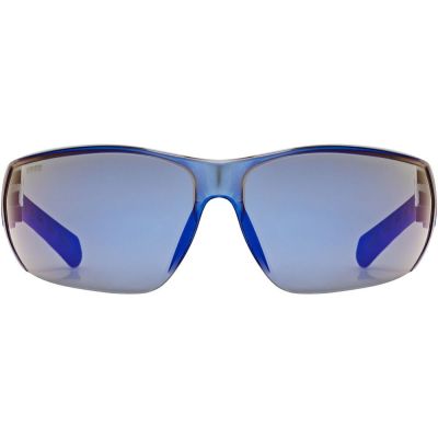 3. Okulary rowerowe UVEX Equate, black/blue matt/mirror blue