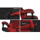 10. Fotel gamingowy Huzaro Force 4.4 Red Mesh