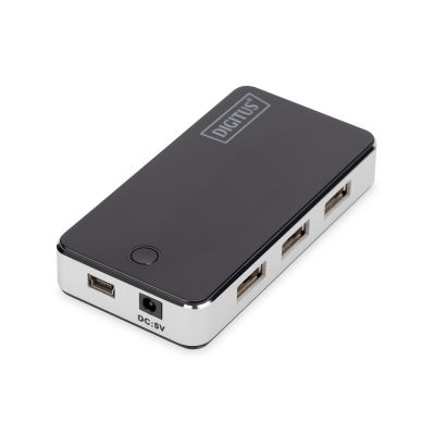 6. Hub DIGITUS DA-70222 (7x USB 2.0; kolor czarny)