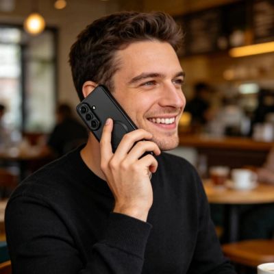 4. Etui Tech-Protect MagFlex na Samsung Galaxy S26 - przezroczysto-czarne
