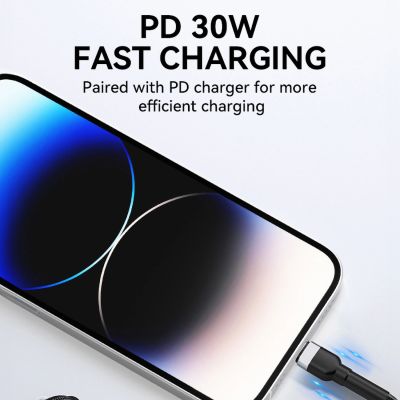 7. Kabel Wozinsky WNBCL2 Lightning / USB-C PD 30W 2 m - czarny
