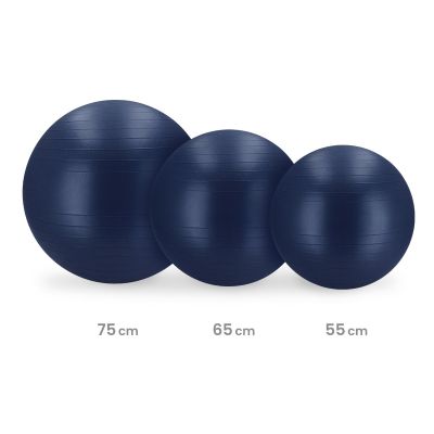 6. Piłka gimn 75cm BLUE FITBALL
