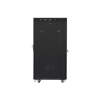 5. LANBERG SZAFA STOJĄCA RACK 19" 27U 600X800 DRZWI PERFOROWANE LCD CZARNA FF01-6827-23BL (FLAT PACK)