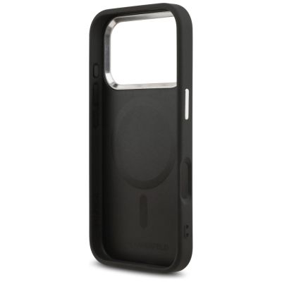 7. Etui Karl Lagerfeld Karl Pin MagSafe do iPhone 17 Pro - czarne