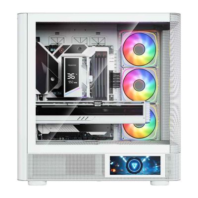 15. MODECOM OBUDOWA VOLCANO AQ 400 ARGB MIDI BIAŁA