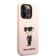 4. Etui Karl Lagerfeld Silicone Ikonik MagSafe na iPhone 14 Pro Max - różowe