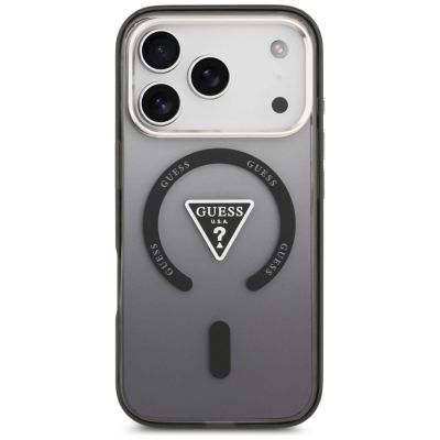 3. Etui Guess IML Gradient Triangle Logo MagSafe na iPhone 17 Pro - czarne